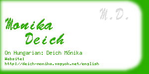 monika deich business card